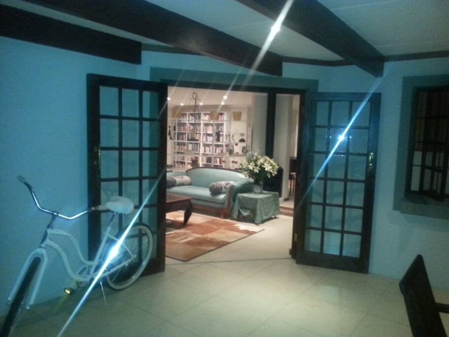 Veranda looking into the lounge