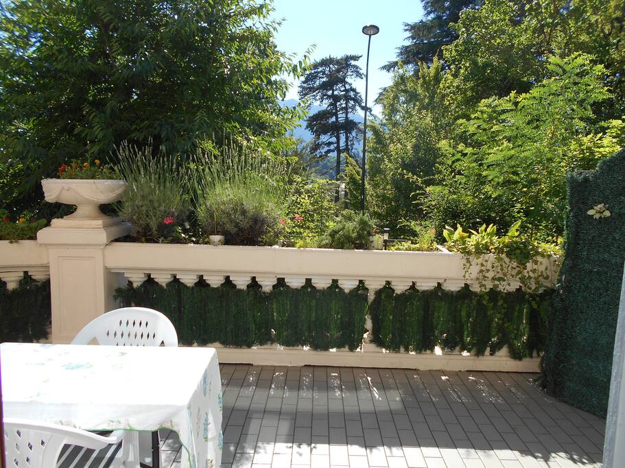 terrasse ouest vue sur la parc