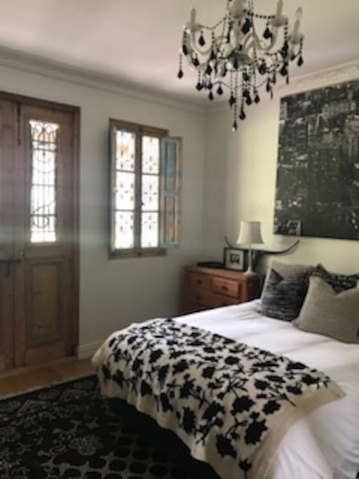 Bedroom 'Madeline' french doors to outside verandah