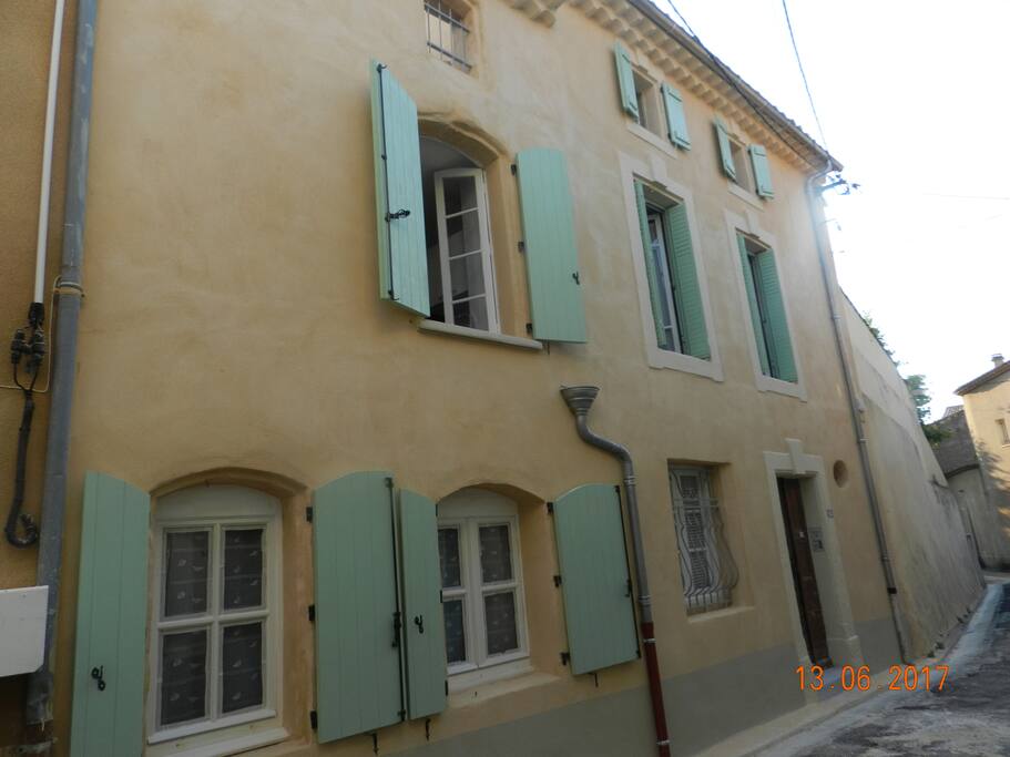 La façade de la maison