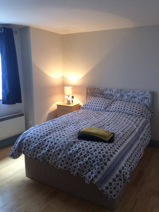 New double bed and sliding wardrobes