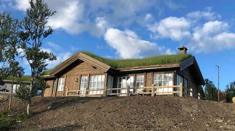 Newly built cabin overlooking Gålåvatnet