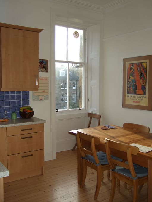 Kitchen with dining area