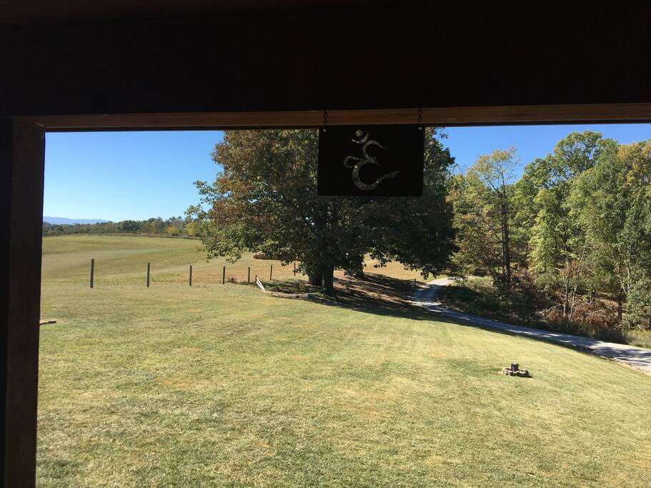 This is the view from the front door of our home.