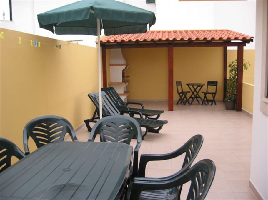 Terrace and barbecue area