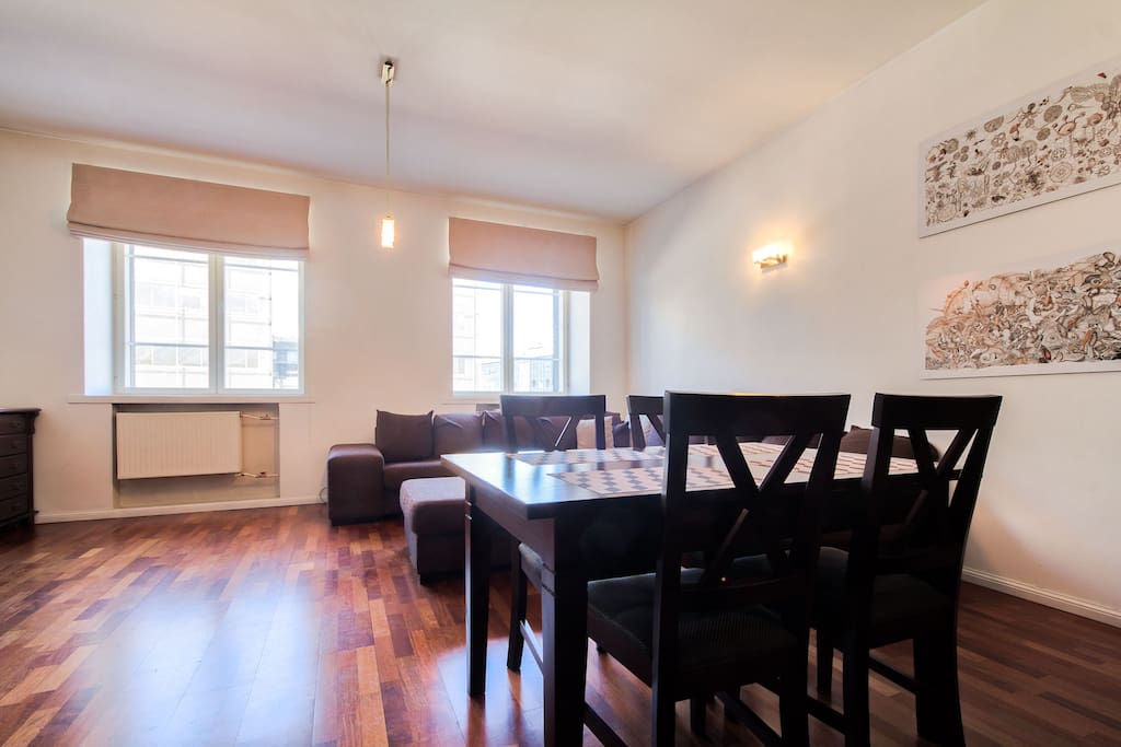 Living room + kitchen