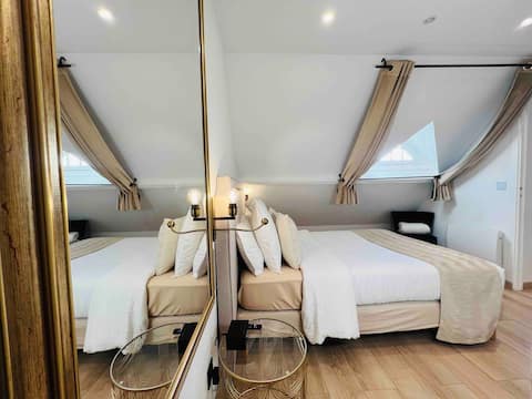 Superbe appartement avec jardin, parking privé