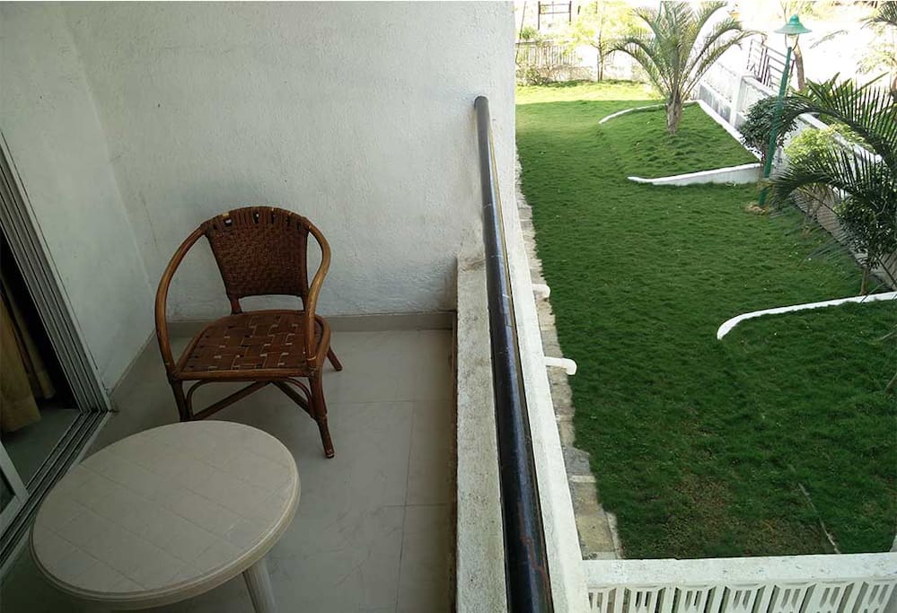 View from Balcony of lawn