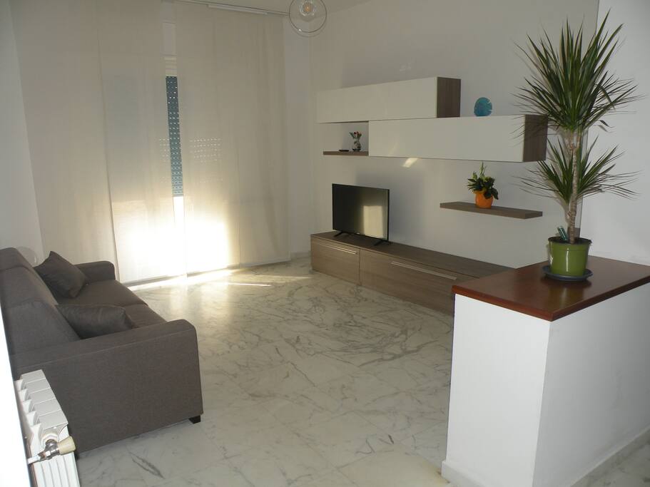 Soggiorno con divano letto
