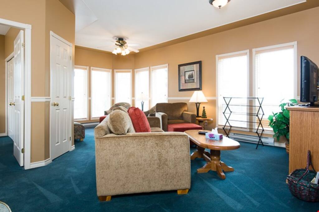 Relax and unwind on the plush sofas.