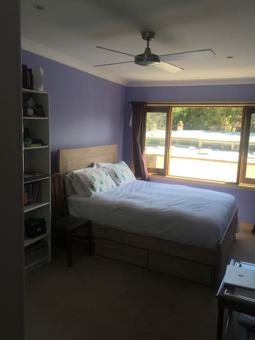 large bedroom- city views