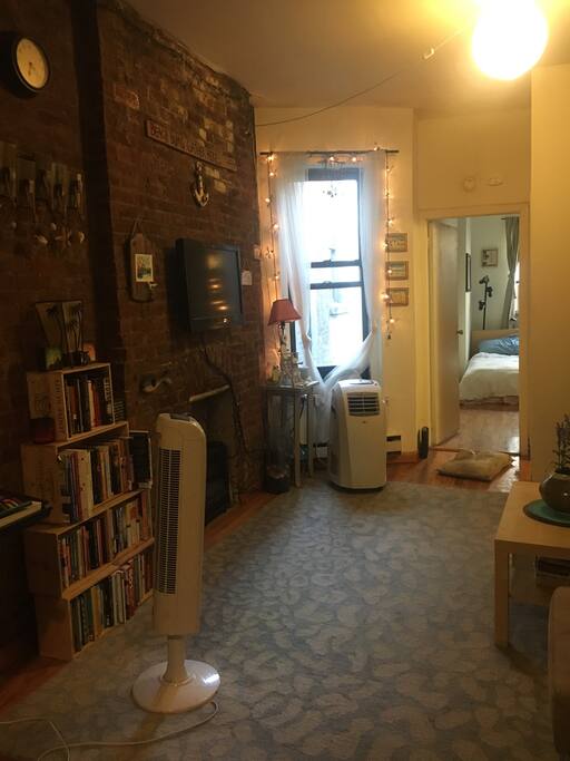 Lots of sunlight. 2 blocks from Central Park.