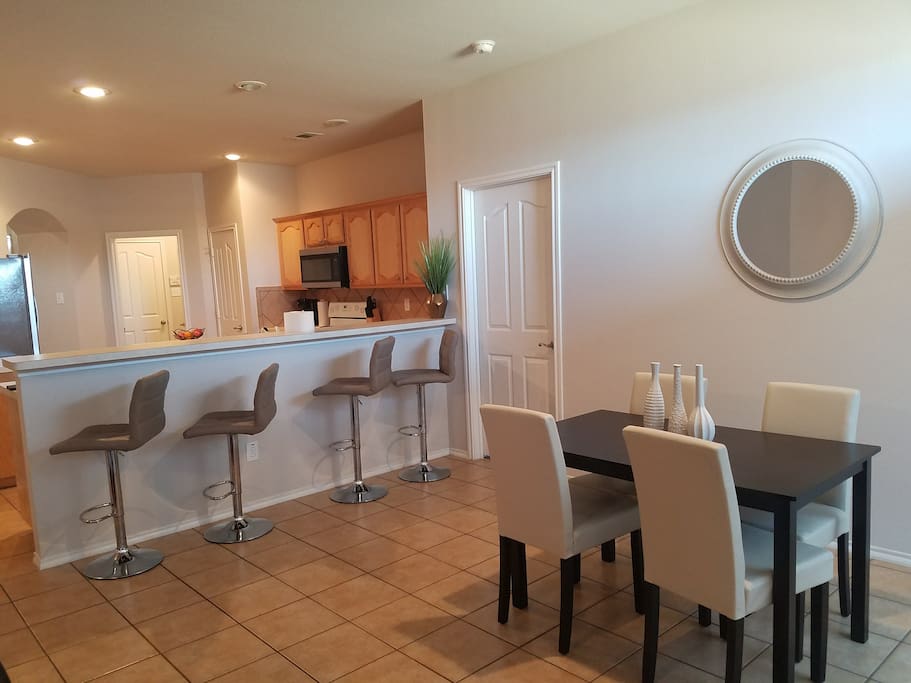 Kitchen and dining area