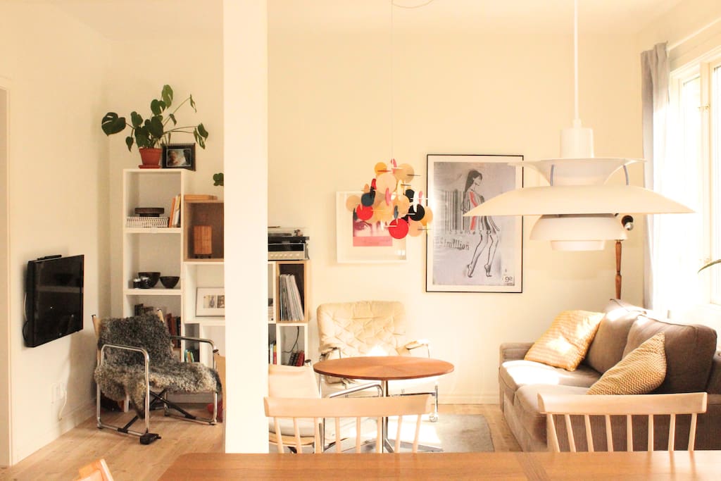 Living room with a lots of light and an open feeling
