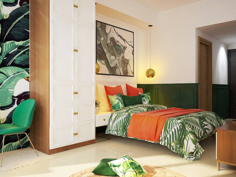 Jade's Lovely Green Apartment