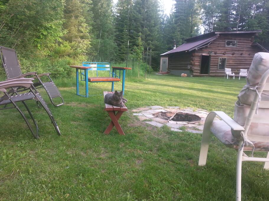 fire pit and Friskey