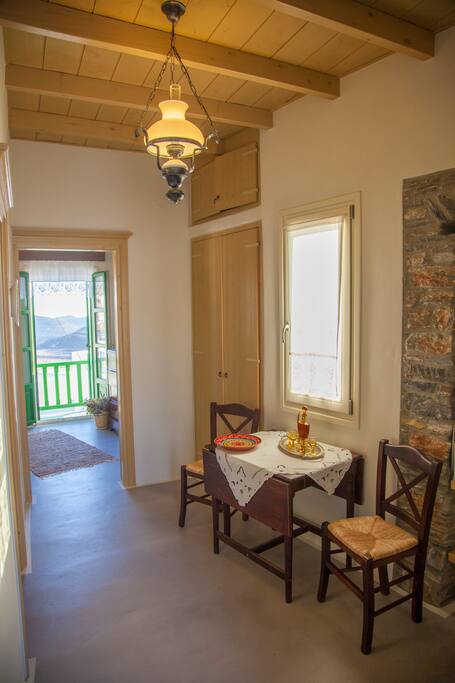 detail from the hall and the living room's door