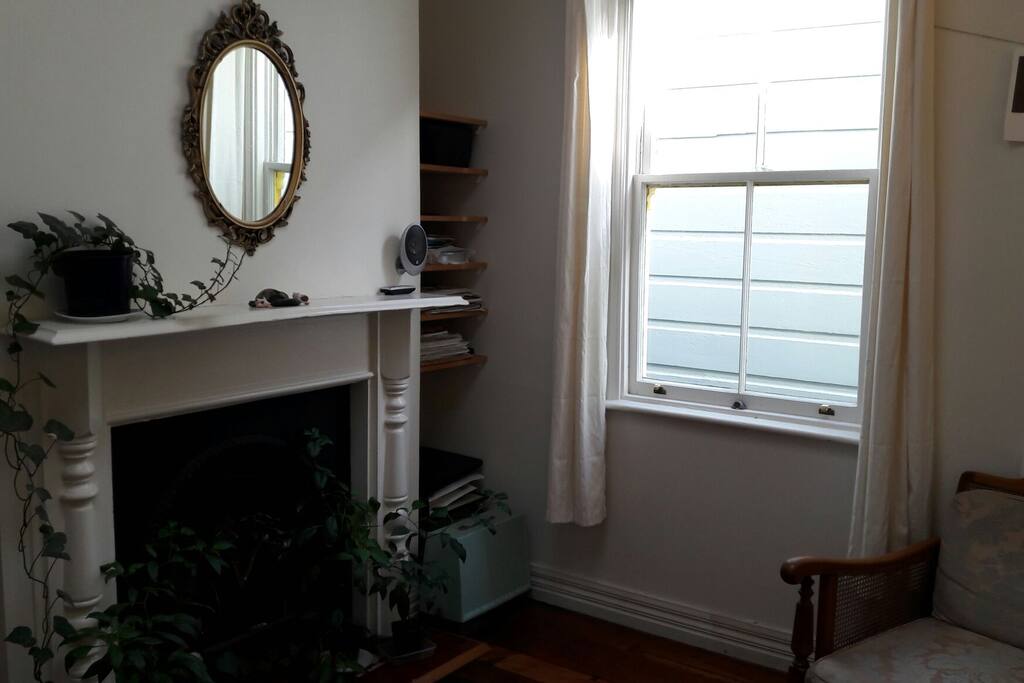 Original fireplace in the lounge