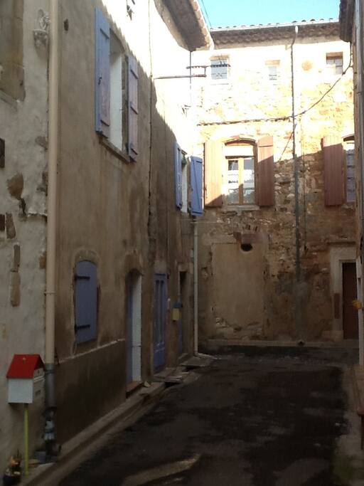 Looking down Rue de la Ville
