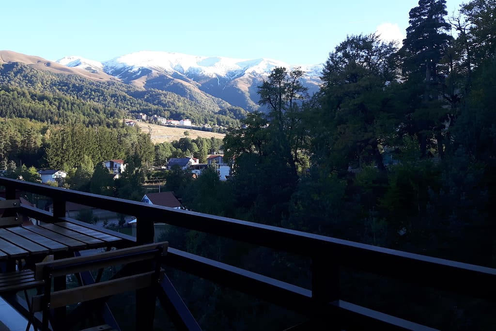 Wunderschöne Aussicht vom Balkon