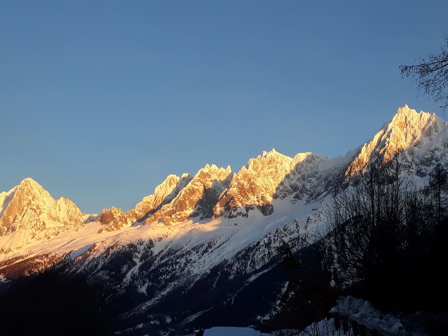 Vue du chalet..