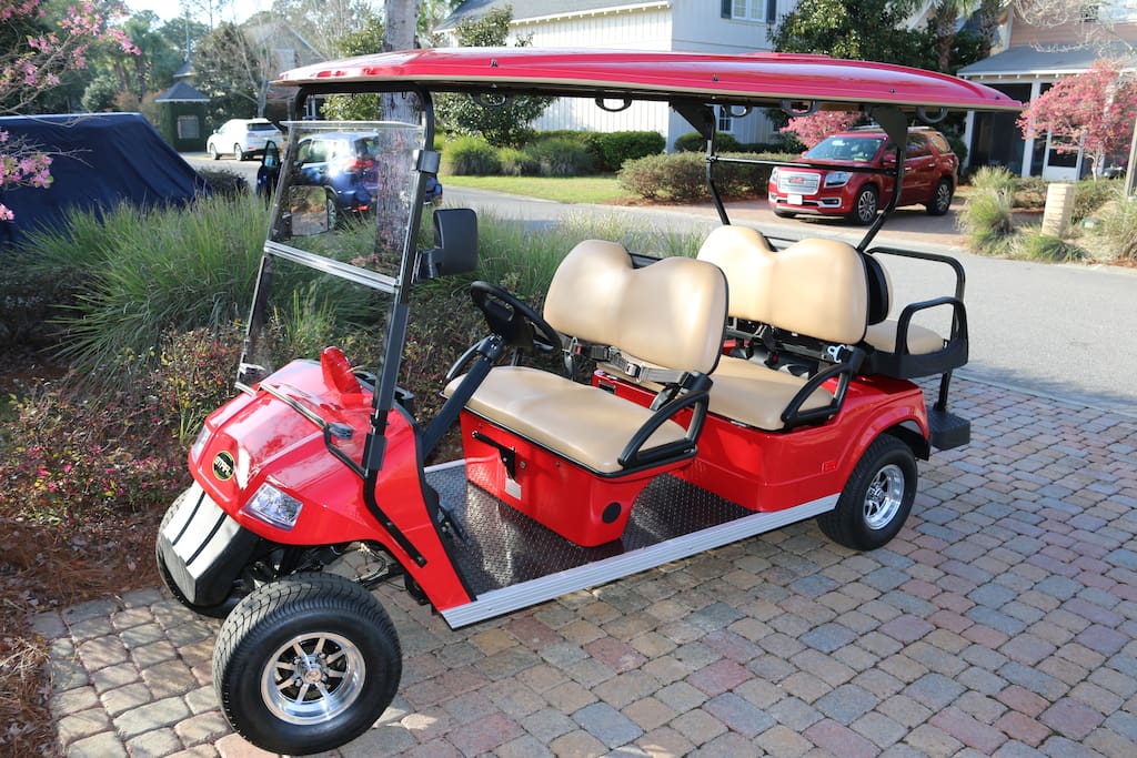 Brand new 2018 golf cart for your use.