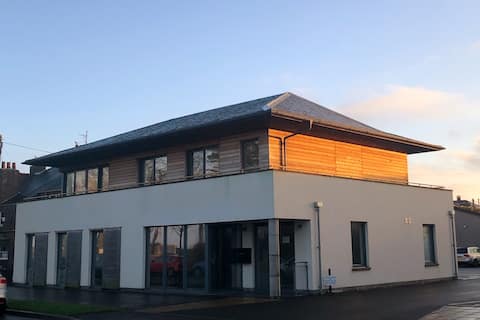 Overlooking the golf course and Angus glens
