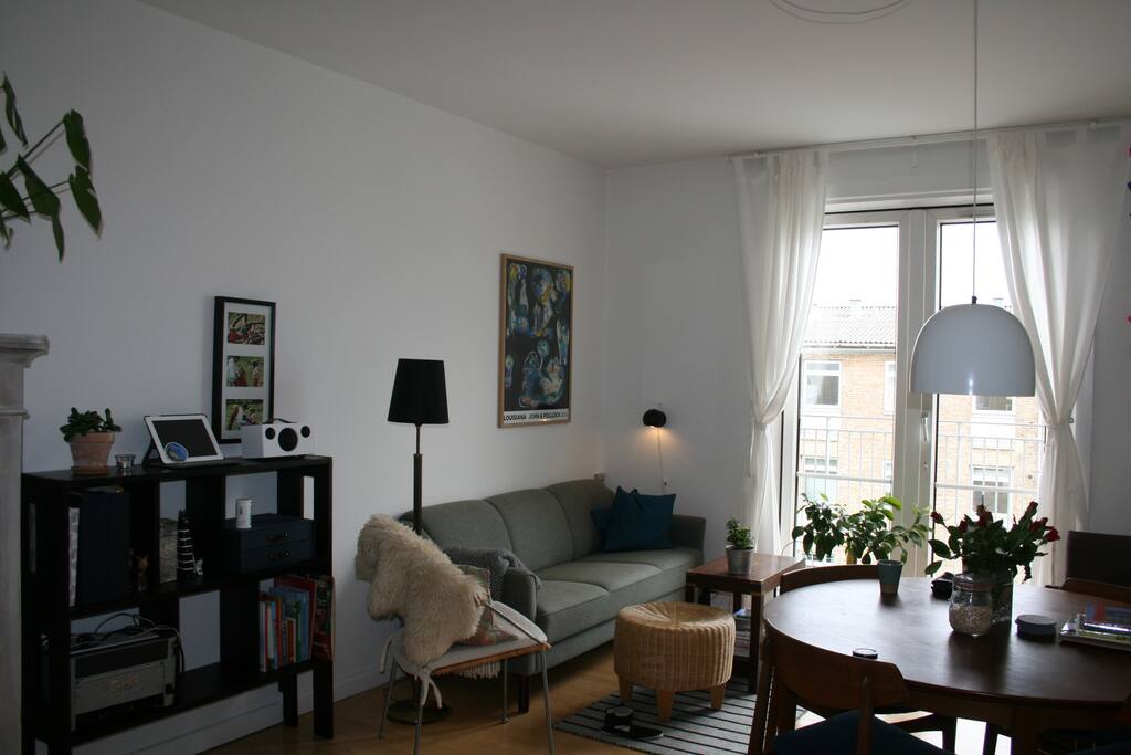 The living room + dining table