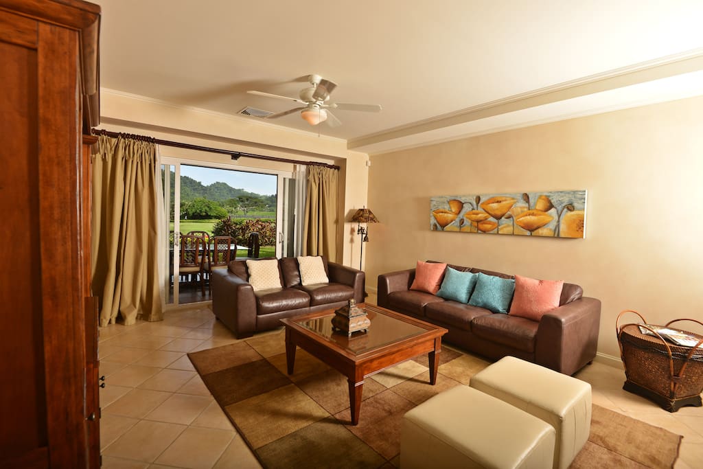 Spacious and comfortable living room.