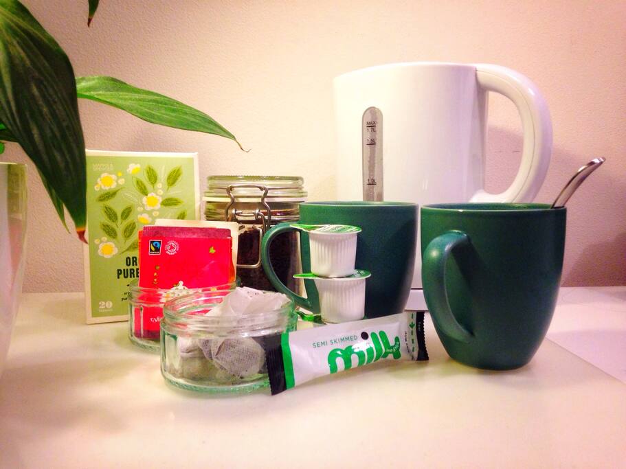 Tea and coffee station