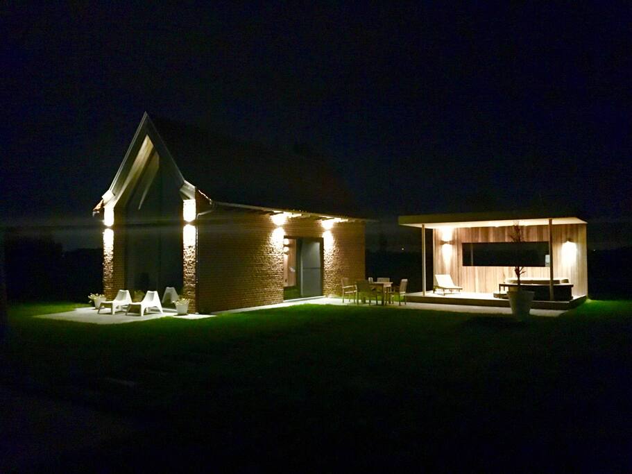 dream house @ evening.