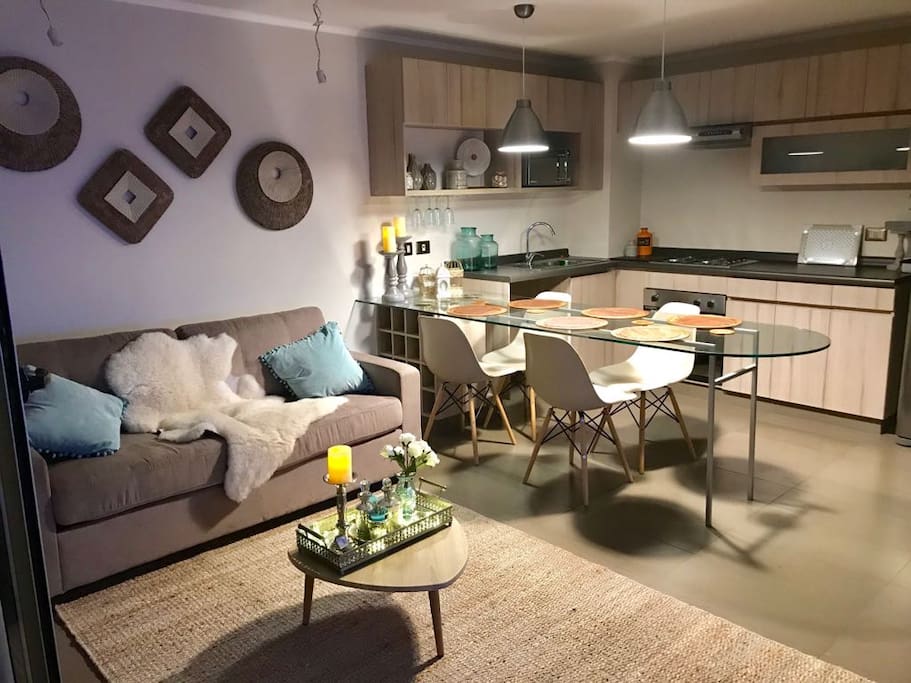 Living comedor y cocina
