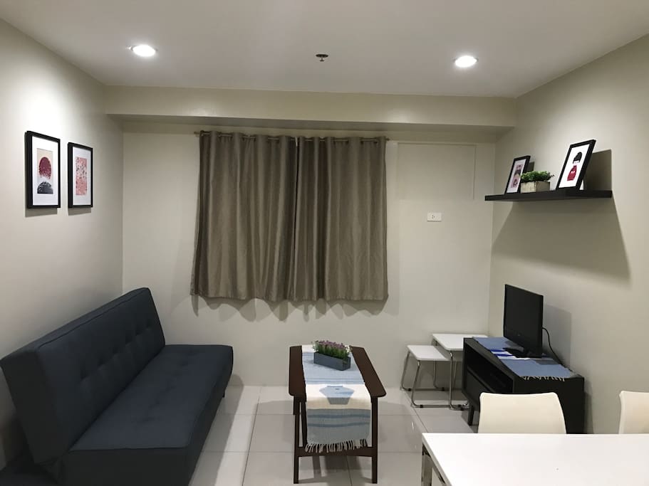 Living room with sofa bed
