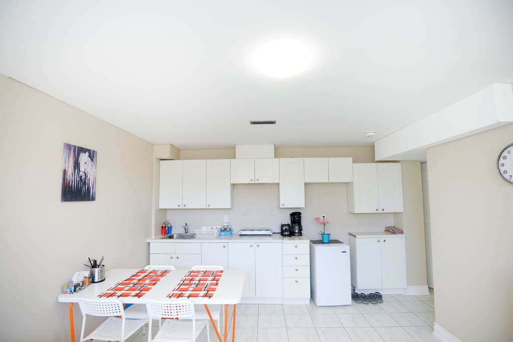 Kitchen and dining room