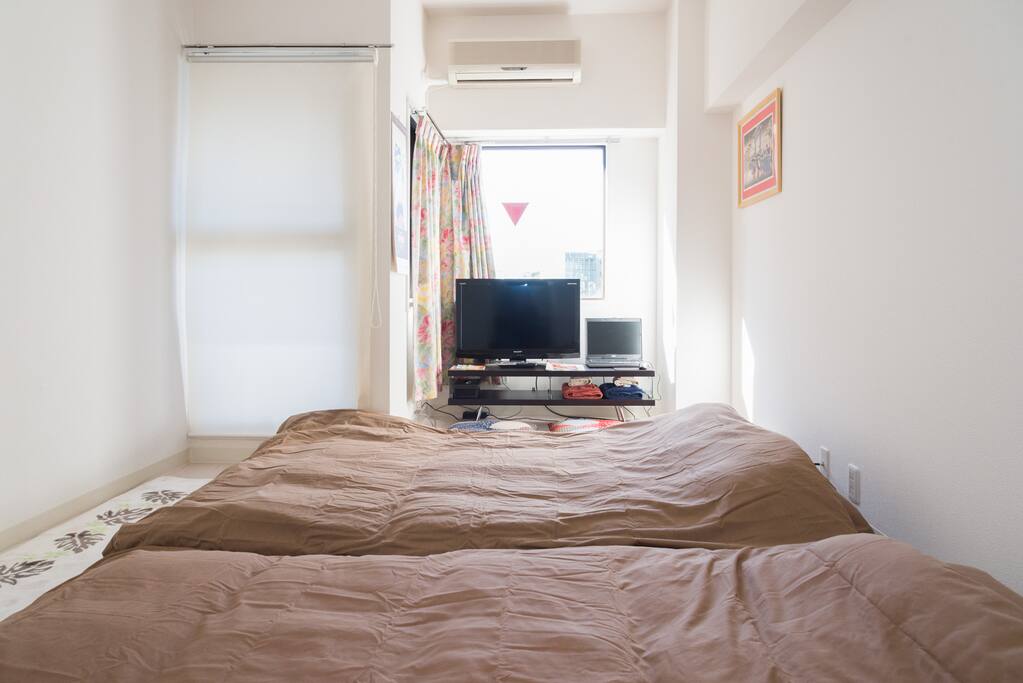 In one room in the case of four people.