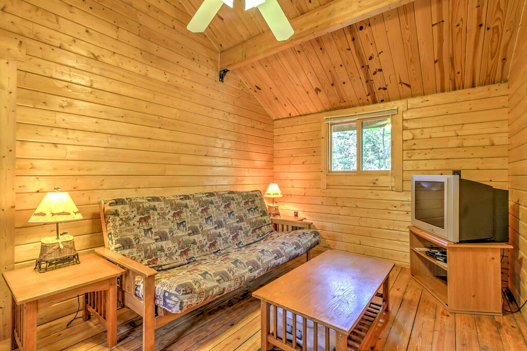 Kick your boots off and unwind in this cozy living room.