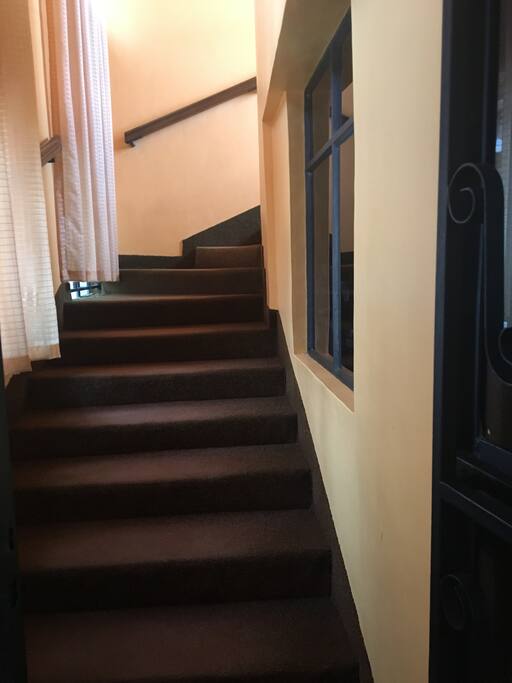 Stairway to upstair guest house