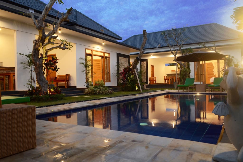 yard and pool betwen Villa ole 1 and villa ole 2