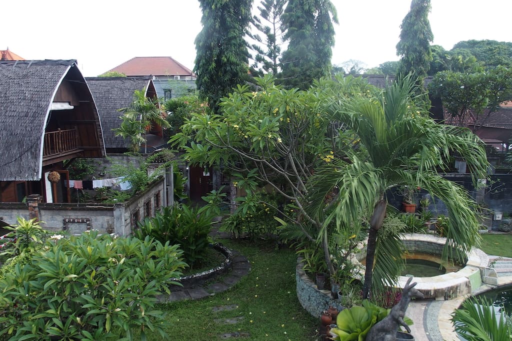View from upstairs balcony