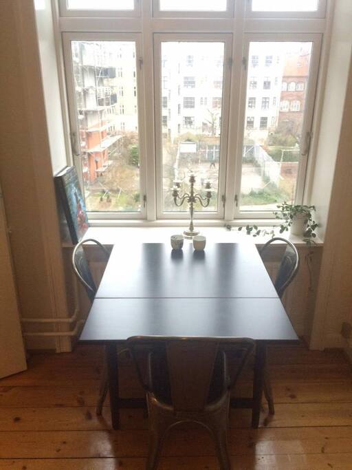 The dining area