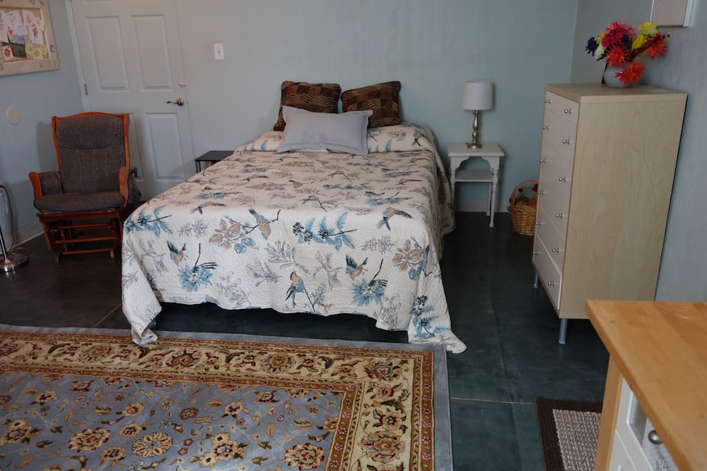 Comfy queen-size bed