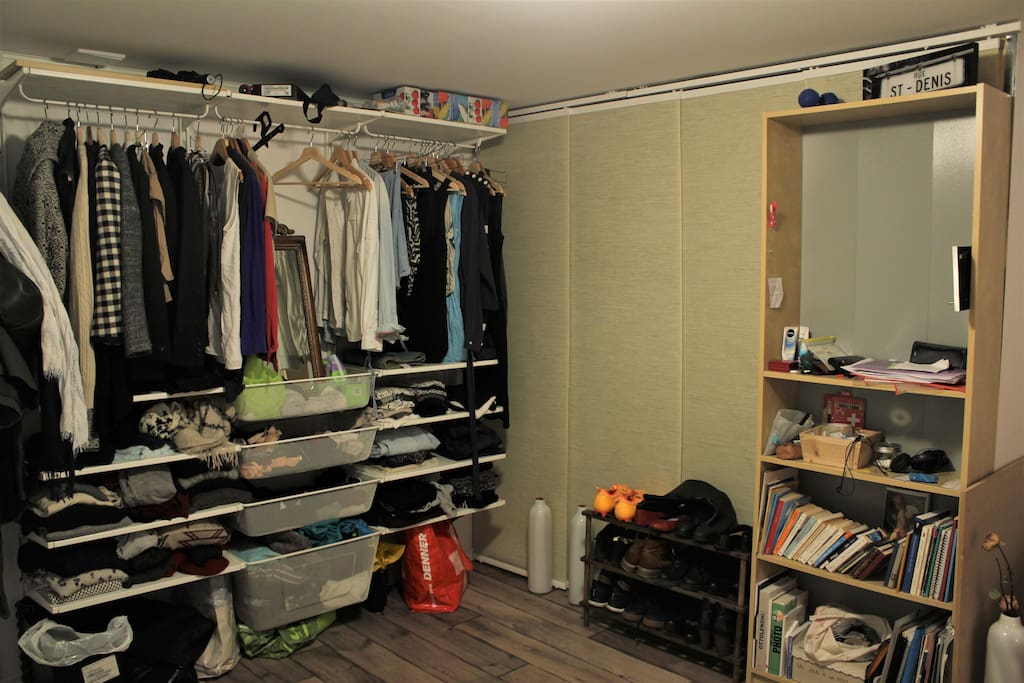 bedroom (will make space for your clothes)