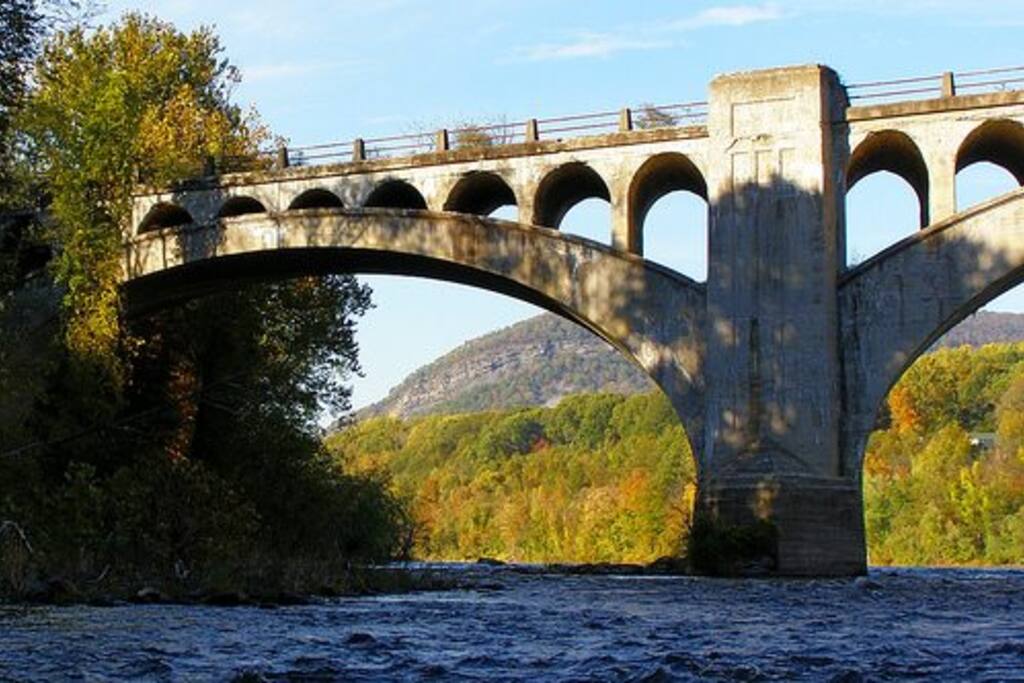 Columbia Bridge on the Delaware Water Gap near the home