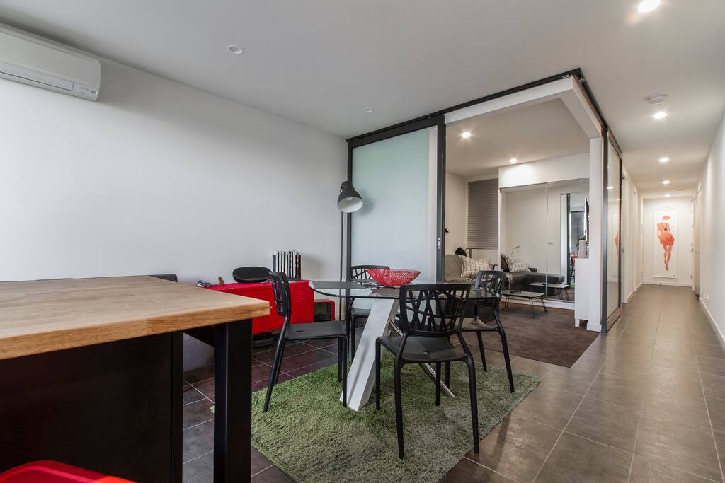 Living Area next to Entertainment room
