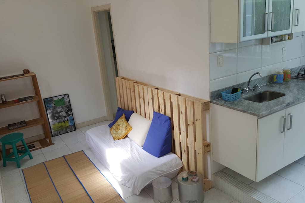 Sala e cozinha integradas