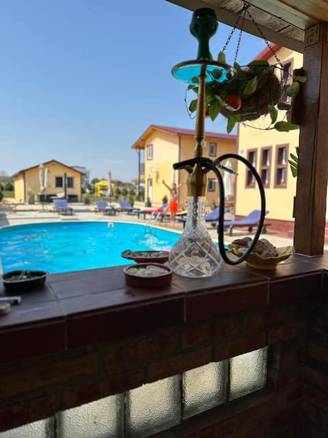 Vila integrala langa plaja cu Piscina & Sauna 24/24