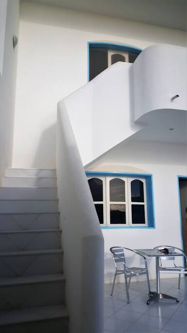 Staircase leading to rooms 3 & 4