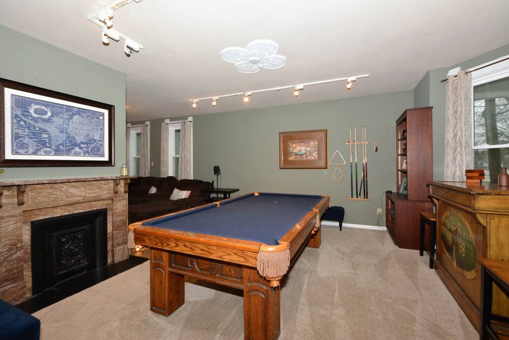 first floor pool table room
