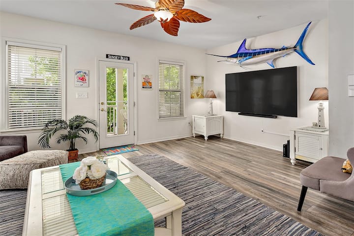 Sunset Island Townhome W/ 85" 4k Tv & Dolby Atmos - Ocean City Beach