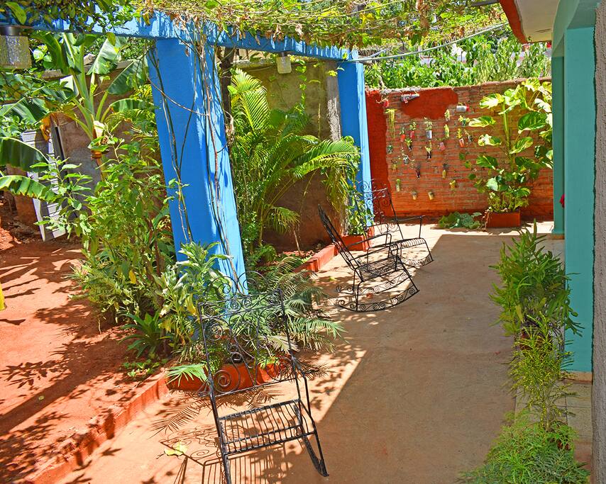 Relax and enjoy your time in our outdoor terrace!